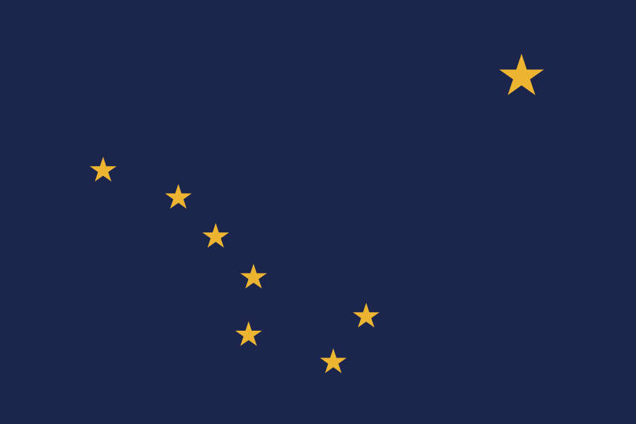 The Alaska state flag