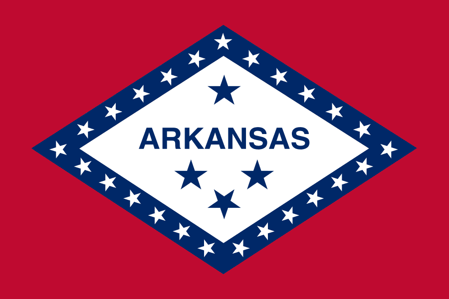 The Arkansas state flag
