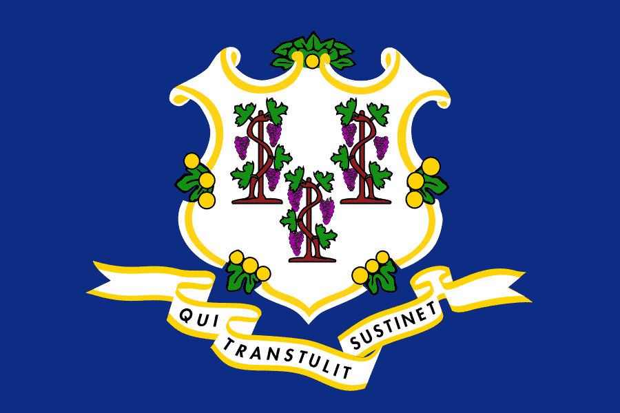 The Connecticut state flag
