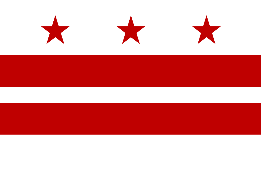 The The District of Columbia state flag