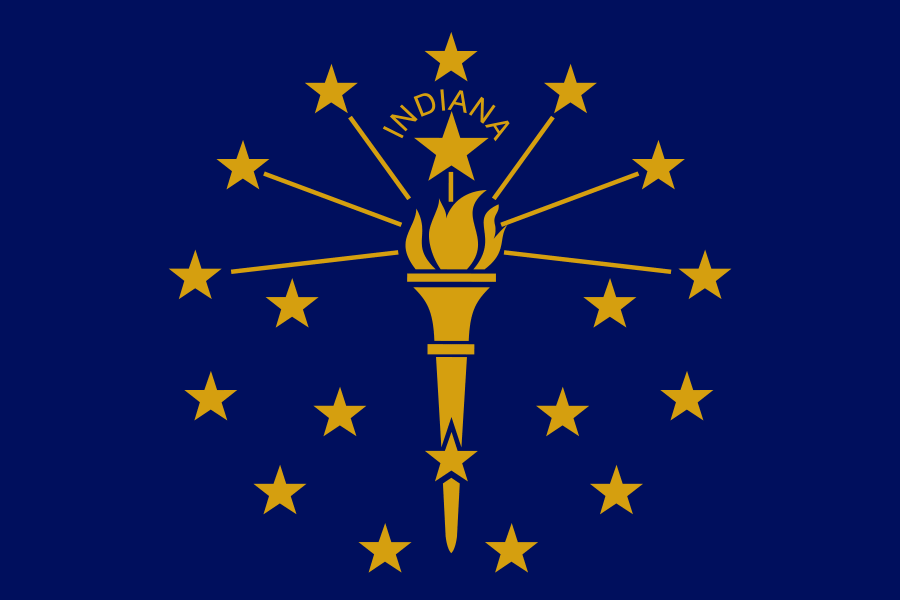 The Indiana state flag
