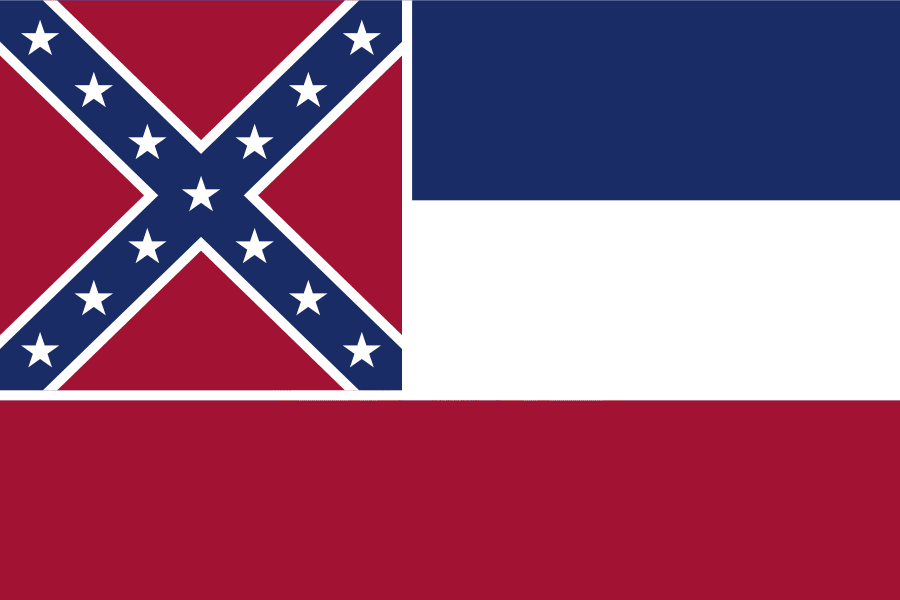 The Mississippi state flag
