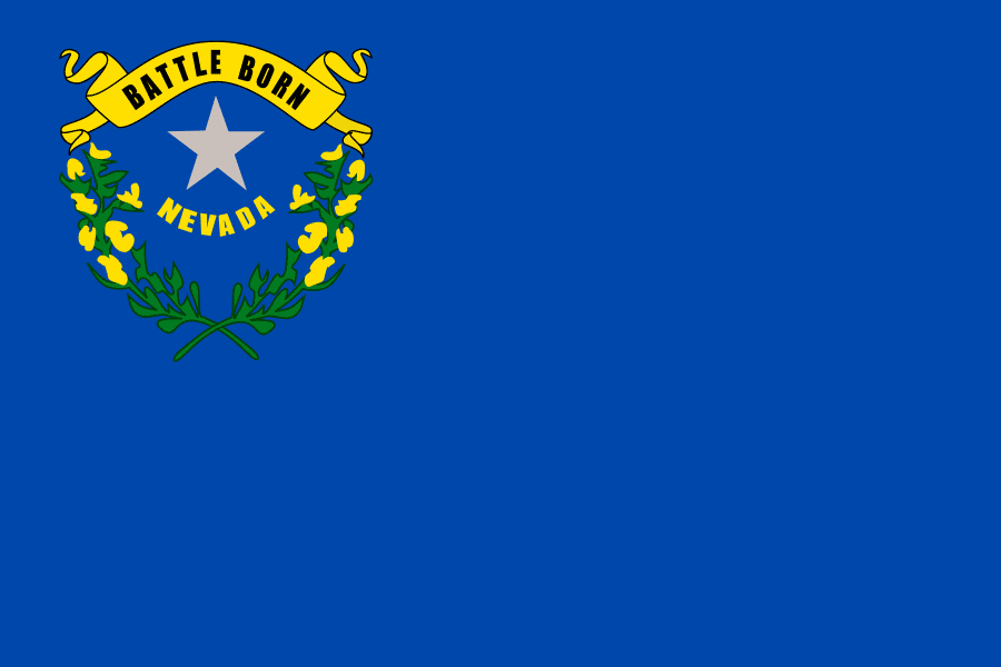 The Nevada state flag