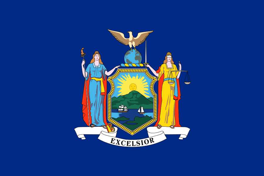 The New York state flag