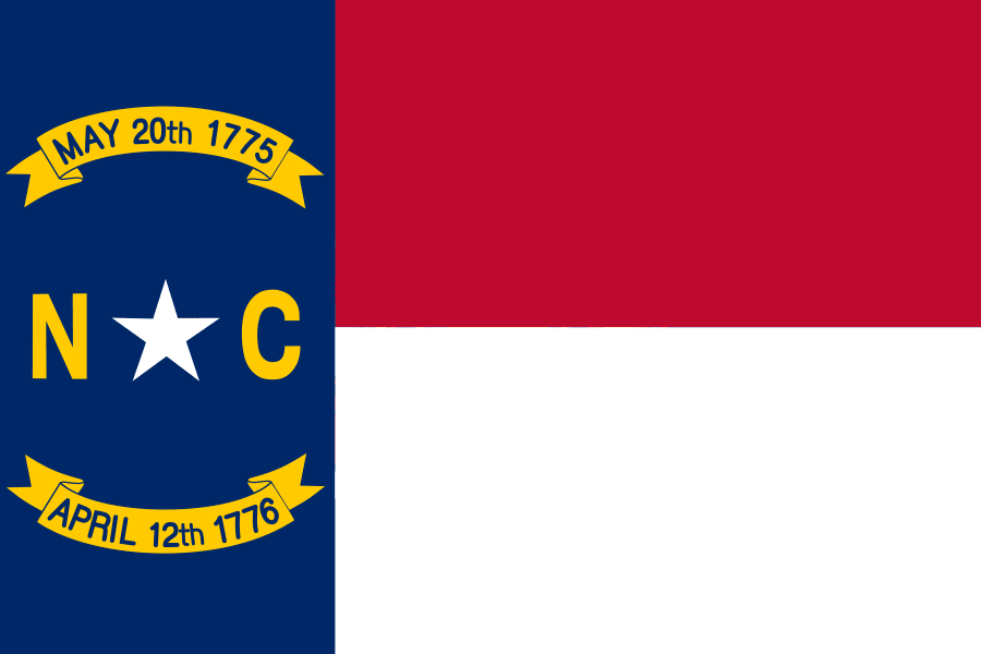 The North Carolina state flag