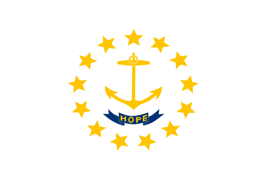 The Rhode Island state flag