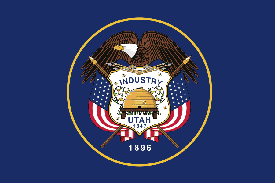 The Utah state flag