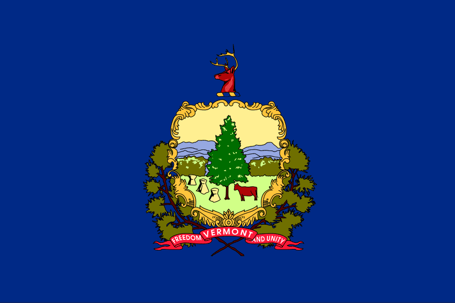 The Vermont state flag